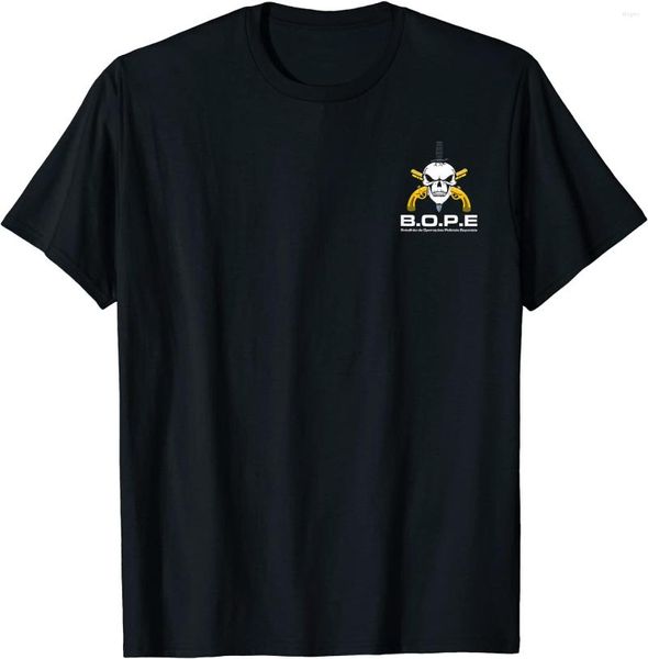 Erkek Tişörtleri BOPE Brezilya Gendarmerie Özel Kuvvetler T-Shirt Pamuk O boyun yaz kısa kollu gündelik erkek boyutu S-3XL