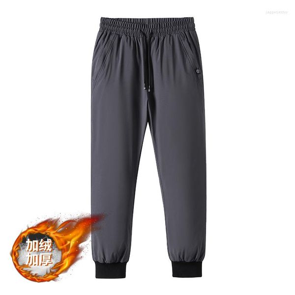 Pantaloni da uomo ANSZKTN Arrivo Inverno Outdoor Uomo Piumino Tinta unita Addensare Antivento Caldo 80% Anatra bianca Imbottitura Escursionismo Campeggio