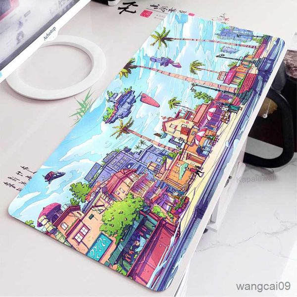 Mouse pads pulso bonito arte playmat 1200x550 tapete rosa jogo mouse pad empresa mouse