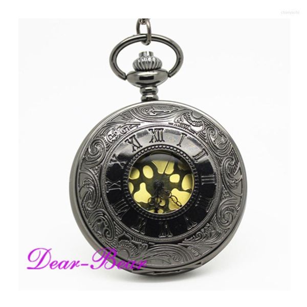 Pocket Watches (1001) Оптовая викторианская реактивная черная римская цифровая ожерель