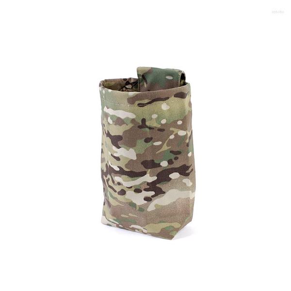 Sacos de armazenamento Mini saco de reciclagem dobrável Multicam Molle ferramenta de cintura Luva ROLL-UP Detritos duráveis Expansão Acessórios do pacote