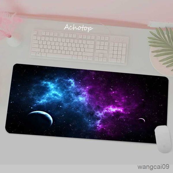 Mouse Pads Pulso 700x300 Espaço Gaming Play Moon Tamanho Grande Gamer Mouse Pad Grande Teclado Mesa Computador Pad