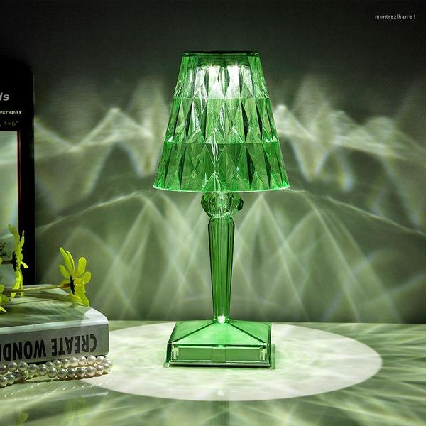 Candeeiros de mesa Moderno candeeiro LED luxo criativo quarto cabeceira presente de aniversário minimalista decoração de casa mesa de cristal de carregamento