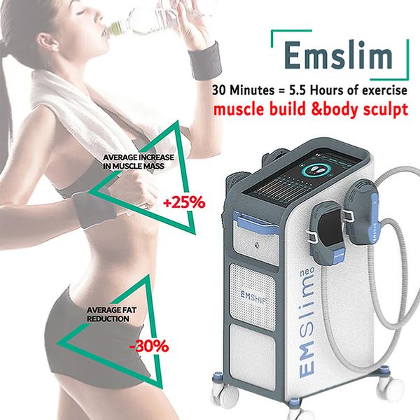 Macchina dimagrante Tesla EMS HI-EMT 4 maniglie con RF e cuscino EMslim sculpt Allenatore muscolare Stimolatore muscolare Perdita di peso Butt lift Body sculpting Attrezzatura di bellezza