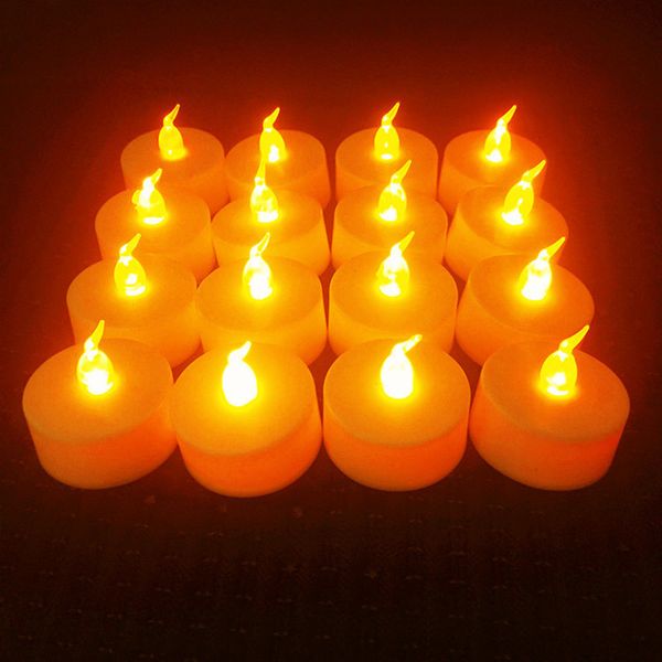 Candele 6Pcs Candele a luce LED a batteria Candele senza fiamma Sfarfallio Decorazioni per diserbo Candele a LED con barattolo di candela a fiamma tremolante 230608