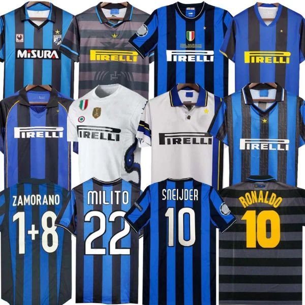 finali 2009 MILITO SNEIJDER ZANETTI Maglia storica Eto'o Football 97 98 99 01 02 03 Djorkaeff Baggio ADRIANO MILAN 10 11 07 08 09 BATISTUTA Inters Zamorano divise