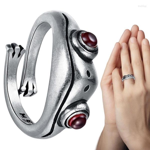 Вечеринка в пользу регулируемого кольца лягушки открытые кольца для женщин винтажные милые животные пальцы модные украшения подарки