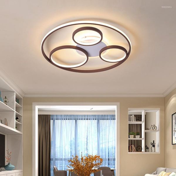 Tavan Işıkları Oturma Odası Lamba Açık Renk Değiştirme LED aydınlatma kapak tonları ev için