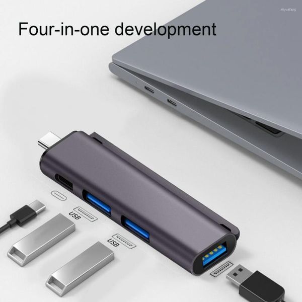 Hub USB compatto Portatile multiporta Driver gratuito Trasferimento dati docking station di tipo C ad alte prestazioni