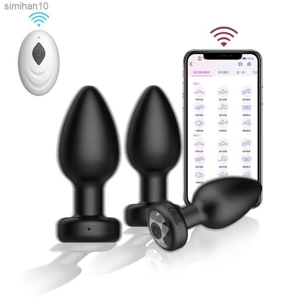 Vibrator Anal Plug Sex Toy Toy Butt Plug Hail Toy для взрослых 18 сексуальный массажер для простаты, но вибрирующие заглушки мужчины L230518