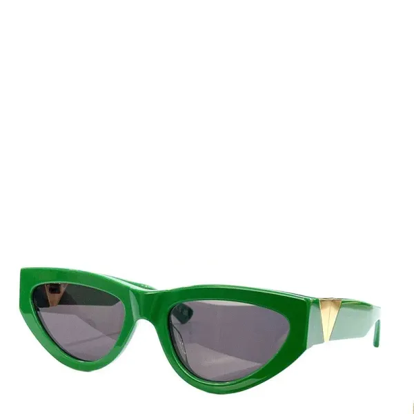 Frau Sonnenbrille Designer Cat Eye Sonnenbrille Männer Feld Abenteuer Ovale Brille Stil Anti-Ultraviolett Vollformat Mode Jelly Farbe parallele Linien Mit Box