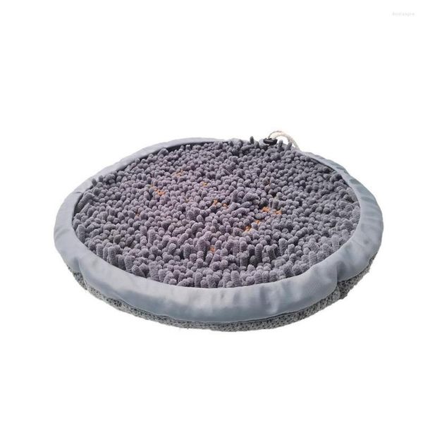 Letti per gatti Chenille Pet Dog Snuffle Mat Gioco di alimentazione interattivo per la noia Incoraggia le abilità naturali di foraggiamento