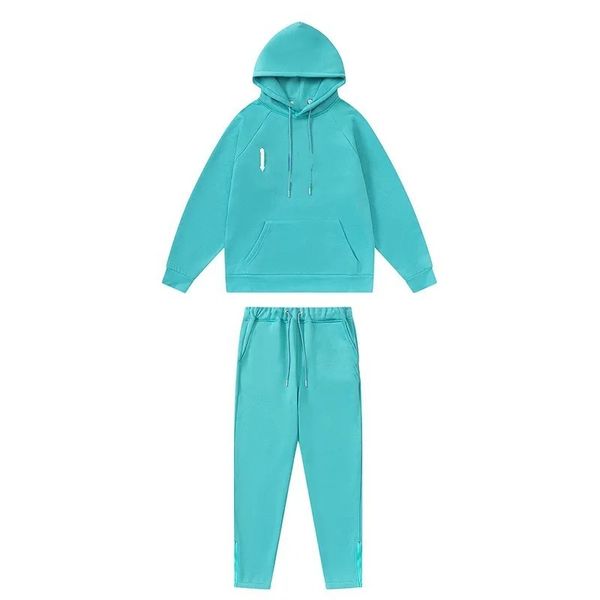 Felpe con cappuccio desinger abbigliamento moda uomo Felpa Autunno Inverno Cappuccio Giacca sportiva Casual con cappuccio ricamato tasca con stampa Colori manica lunga uomo donna set due pezzi