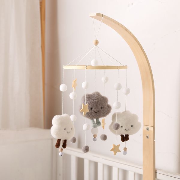 Mobiles# Baby Cloud Rasseln Krippe Mobiles Spielzeug 012 Monate Glocke Spieluhr geboren Bett Kleinkind Karussell für Spielzeug Geschenk 230608