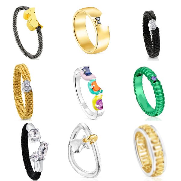 2023 neue Messing Touss Spanisch Nette Bär Ringe Ring für Frauen Exquisite Chic und Luxus Schmuck Zeigen Kostenlose Lieferung geschenk Box