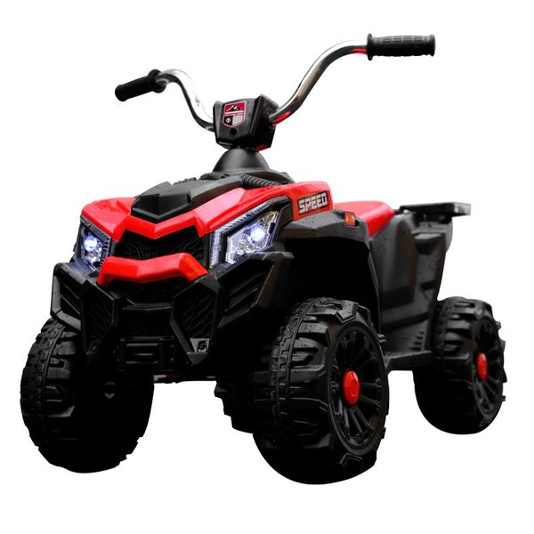 Motocicleta de praia elétrica infantil Veículo de quatro rodas Carro de brinquedo off-road de 1 a 6 anos com música e luzes Brinquedos de montar para crianças