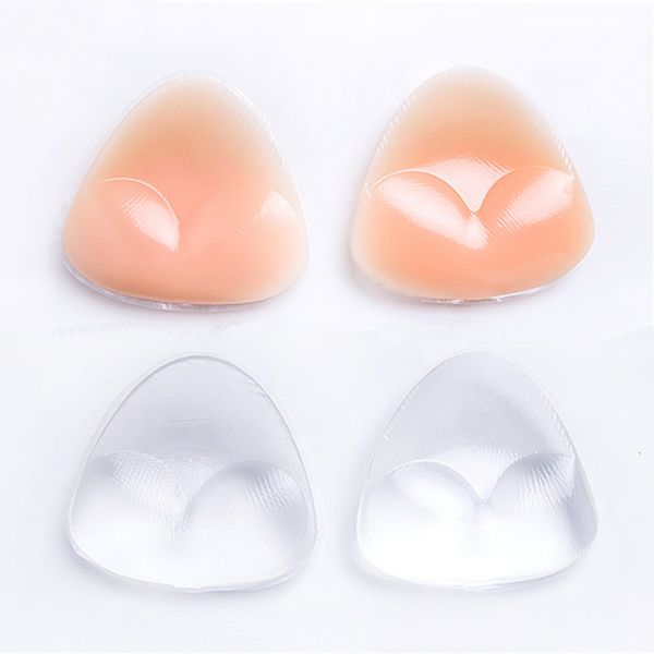 Protezioni per il seno 1 paio di reggiseni per bikini a triangolo in silicone Reggiseno per reggiseno Reggiseno push-up per reggiseni Pasties Invisable Breast Enhancer Lingerie 230608