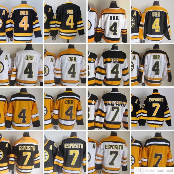 Bostonbruinsmovie ccm hóquei de gelo vintage 4 Bobby Orr Jerseys costurar