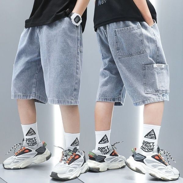 Shorts Summer Fashion Boys Jeans Children Cotton Denim Toddler Kids Girls Casual Cowboy Short Pants Teen Clothing 4 5 6 7 230608