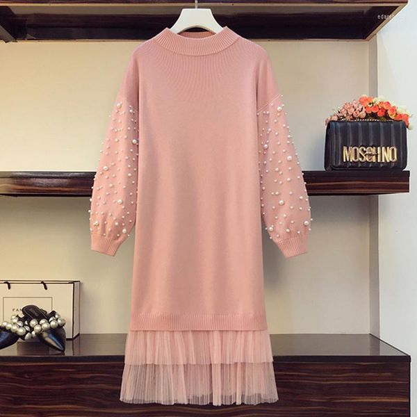 Abiti casual 2023 St Maglione Abito in maglia Moda Vestidos De Festa Robe Femme Loose For Women