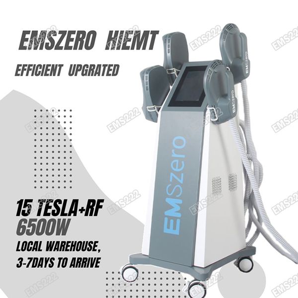 Nuovo DLS 15 Tesla 6500W Emszero Sculpting RF DLS-EMSLIM Attrezzatura Stimolatore muscolare Macchina brucia grassi