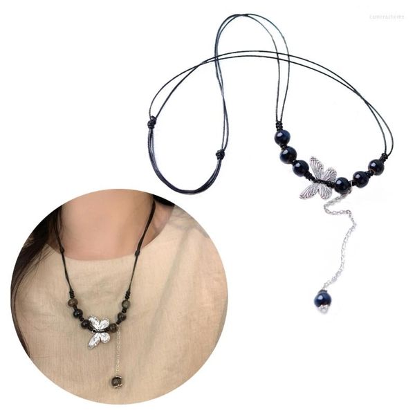 Anhänger Halsketten Keramik Perlen Halskette Trend Design Choker Weiblichen Schmuck X3UD