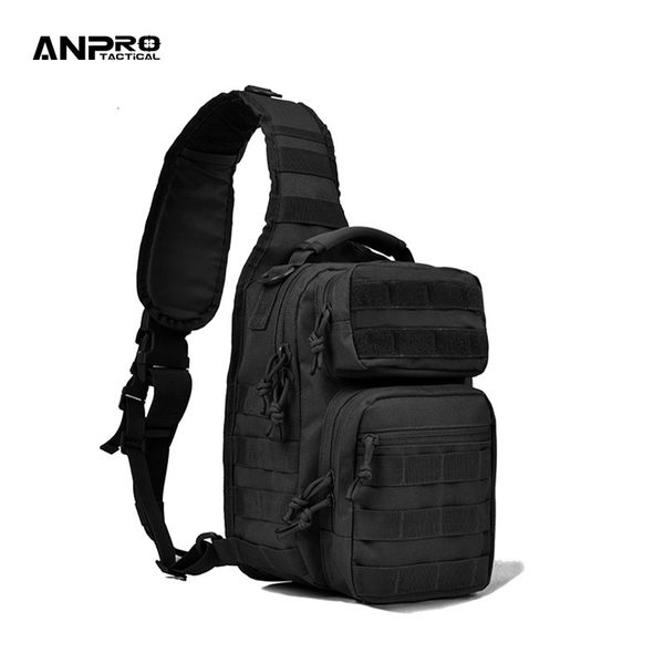 Sacos ao ar livre bolsa de ombro tática Rover Sling Pack Nylon Mochila militar Molle Assault Range Acessórios de caça Diaper Day Small 230609