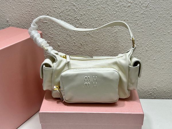 Mode MIU Lokomotive Tasche Damen Kameratasche Reißverschluss Umhängetasche Klassisches Leder Verstellbarer Schultergurt Designer Luxus