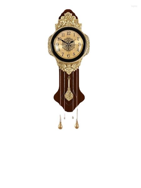 Relógios de parede YY luxo europeu puro cobre sala de estar decoração para casa vintage
