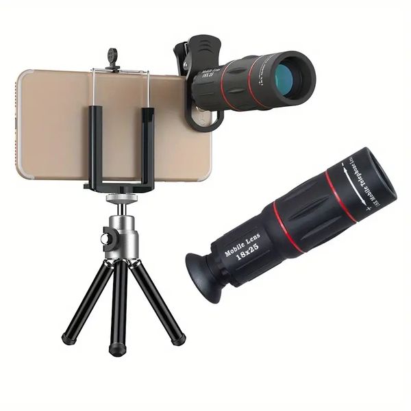 APEXEL 18X Teleskop Telefoto Lens, Akıllı Telefonlar İçin Tripod Monoküler Cep Telefonu Kamera Lensi Lente Para Kelüler Hediye Doğum Günü/Paskalya/Erkek/Kız Arkadaş