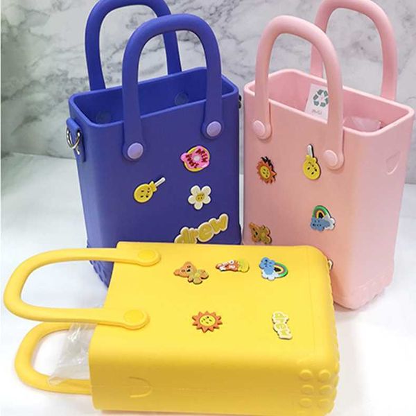 Bolsa de praia Eva à prova d'água colorida de desenho animado decorativa bolsa de viagem bolsa de armazenamento 230314