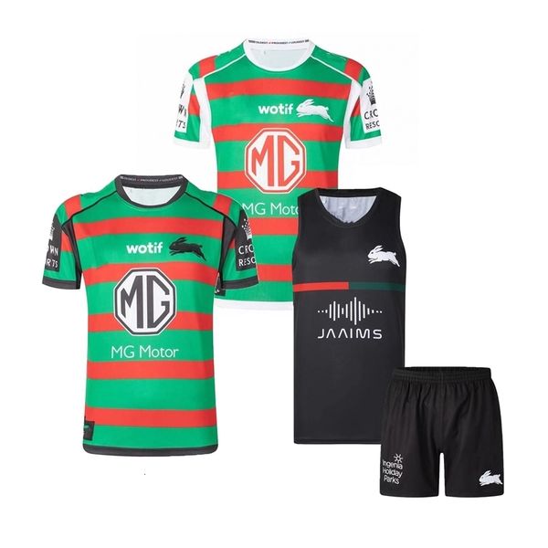 Altri articoli sportivi 2023 South Sydney Rabbitohs Mens Home Away Singlet Rugby Jersey Pantaloncini sportivi 230608