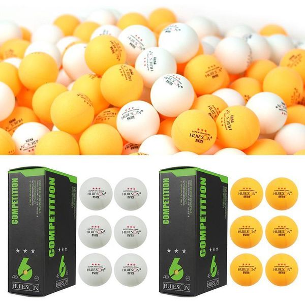 Raquetes de Tênis 6Pcs Bolas de Ping Pong de Alta Elasticidade 3 Estrelas 40mm 29g Bola de Mesa 6pcs Treinamento Profissional Para Competição 230608