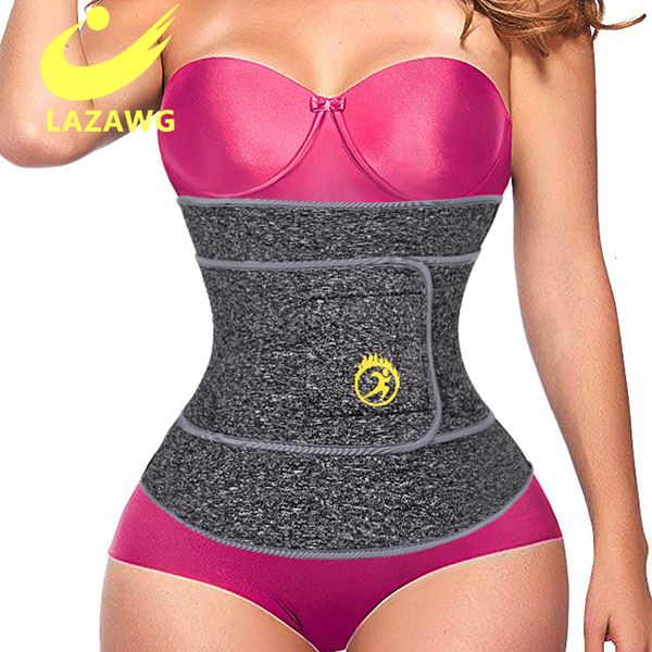 Cintura dimagrante LAZAWG Neoprene Waist Trainer Body Shaper Slim Tummy Control Strap Sauna Sweat Corset Trimmer Girdle 230608