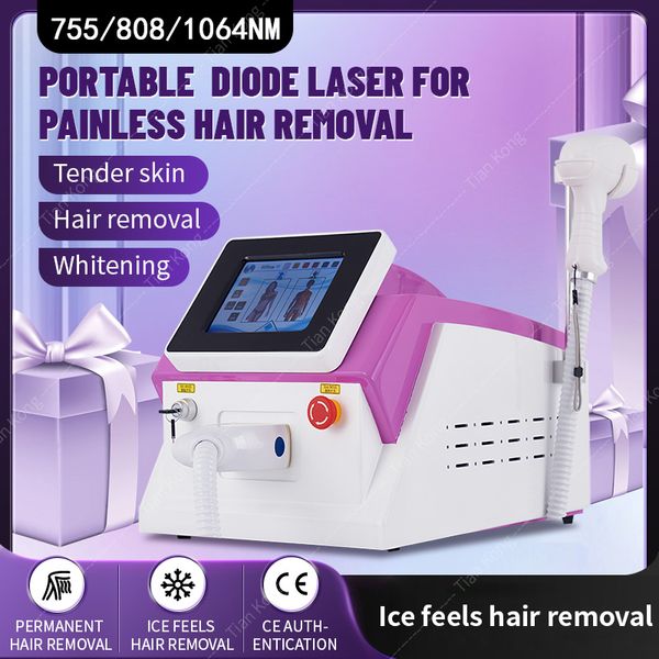 2023 CE Neue Purple Profession Big Power Platinum 2000W Permanent Haarentferner 808 Diodenlaser 808nm Haarentfernungsmaschine