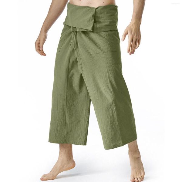 Männer Hosen Sommer Jogginghose Mann Lose Gerade Bein Neun Punkt Trend Dünne Herbst Gefühl Breite Fitness Baggy Streetwear