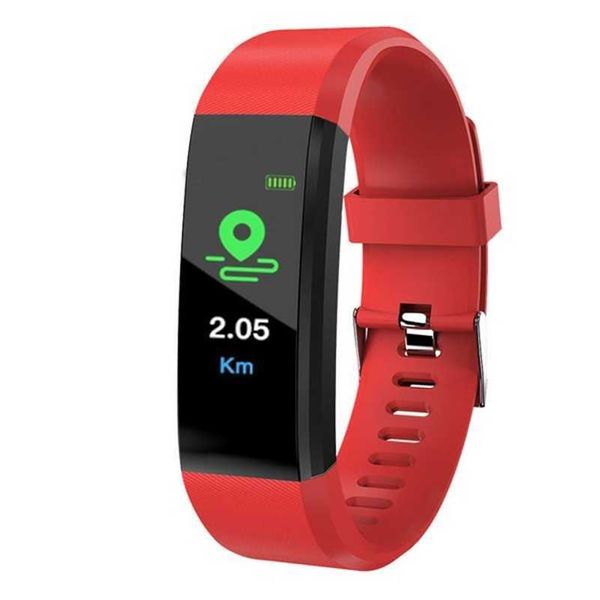 115 Smart Plus Id115 2024 Pulseira para tela Fitness Tracker Pedômetro Relógio Contador Frequência Cardíaca Monitor de Pressão Arterial Pulseira Inteligente Colorfulhaqu