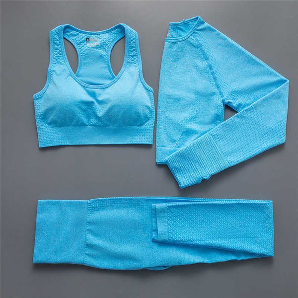 Damen-Trainingsanzüge, 23-teilig, neue Farbe, leuchtendes Rosa, Blau, nahtlos, Yoga-Set, Damen, Workout, Sportbekleidung, Fitness, Trainingsanzug, Sport, Fitnessstudio, Kleidung, Anzüge