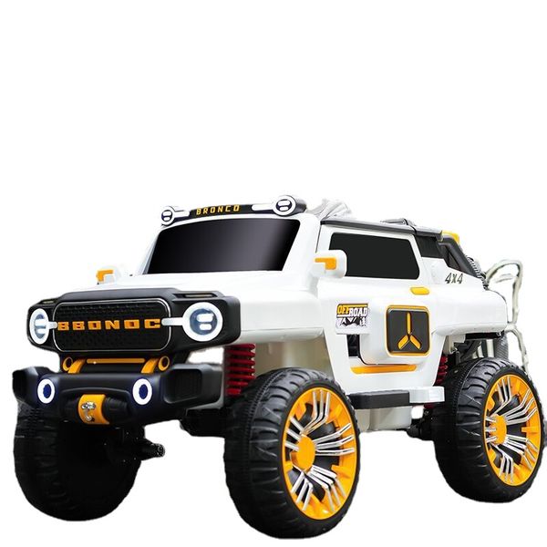 Carros elétricos infantis grandes veículos off-road de assento duplo brinquedos ao ar livre tração nas quatro rodas recarregável para bebês passeio em carros de brinquedo