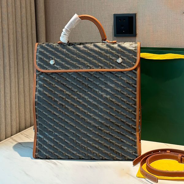 designer di lusso borse per laptop uomo valigette viaggio d'affari ufficio borsa in pelle messenger borse a tracolla ad alta capacità lettere versatili merci geometriche