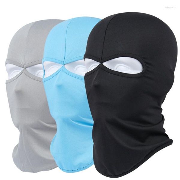 Berets Einfarbig Doppelloch Staubdicht Ride Balaclava Beanie Frühling Sommer Outdoor Atmungsaktive Unisex Ski Cap Totenkopf