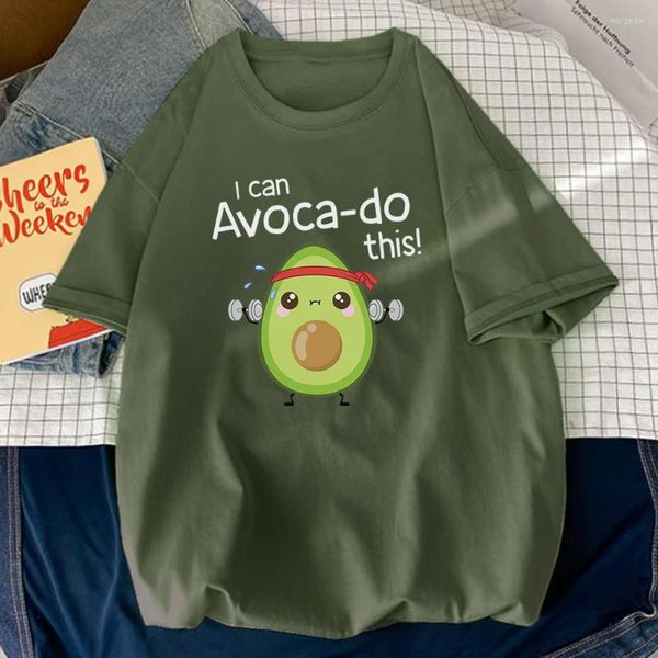 Camisetas masculinas Advoca-Do This Hardwork Avocado Printed Men Tshirt Simplicidade Confortável T-Shirt Cool Fit T-Shirts Criatividade O-Neck Man