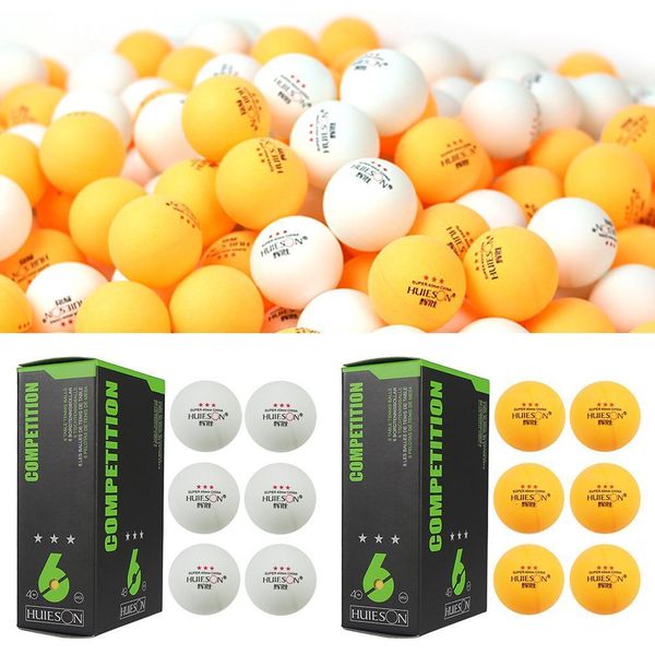 Raquetes de Tênis 6pcs Bolas de Ping Pong 3 Estrelas 40mm157in Diâmetro 29g Bola de Mesa Para Treinamento de Competição 230608