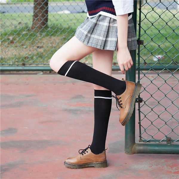 Frauen Socken Japanische Baumwolle Hohe Knie frauen Oberschenkel Strümpfe Für Mädchen Damen Lange Sexy Strumpf