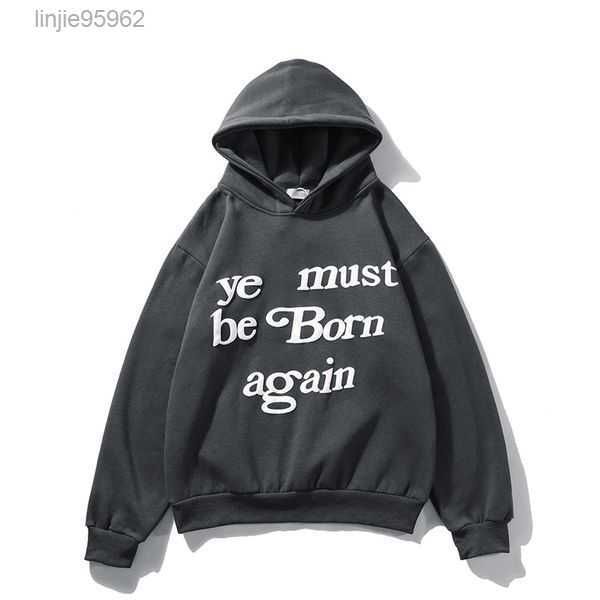 Männer Hoodie Ye Must Be Born Again Brief Gedruckt High Street Hip Hop Hoodies Farbe Kapuzenpullover Günstige 1c8l6 {Kategorie}