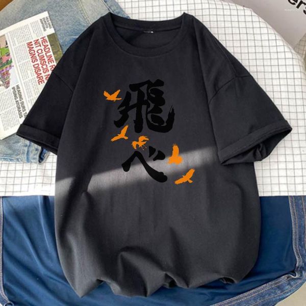 Kostenloser Versand Herren T-Shirts Haikyuu Lustiges Drucken Männliche T-Shirts Straße Hochwertiges Hemd Sport Atmungsaktiver Stil Bequeme Herren Streetwear Anime-Shirt 241
