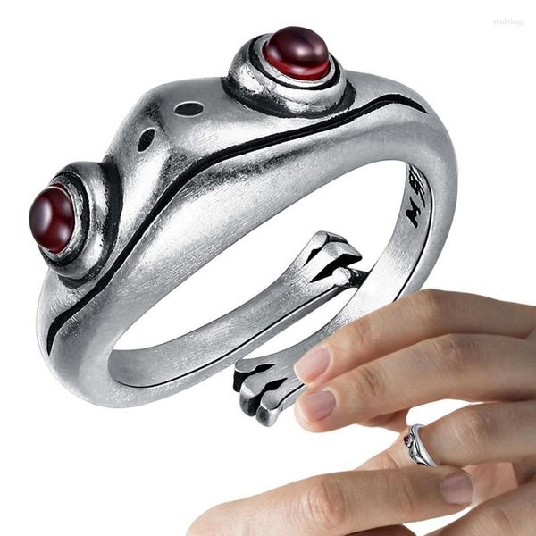 Party-Geschenk, Vintage-Frosch-Ringe, Silber, niedlicher Tier-Fingerring, Modeschmuck, Geschenke für Frauen, Teenager, Mädchen, Jungen