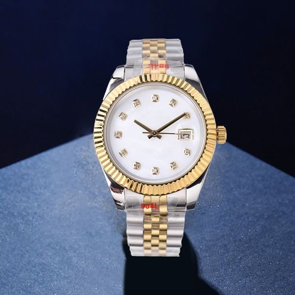 relógios femininos de luxo relógios masculinos qualidade 28mm 31mm 36mm 41mm Precisão durabilidade Movimento automático Aço inoxidável à prova d'água Montres luminosos DHgate ST9