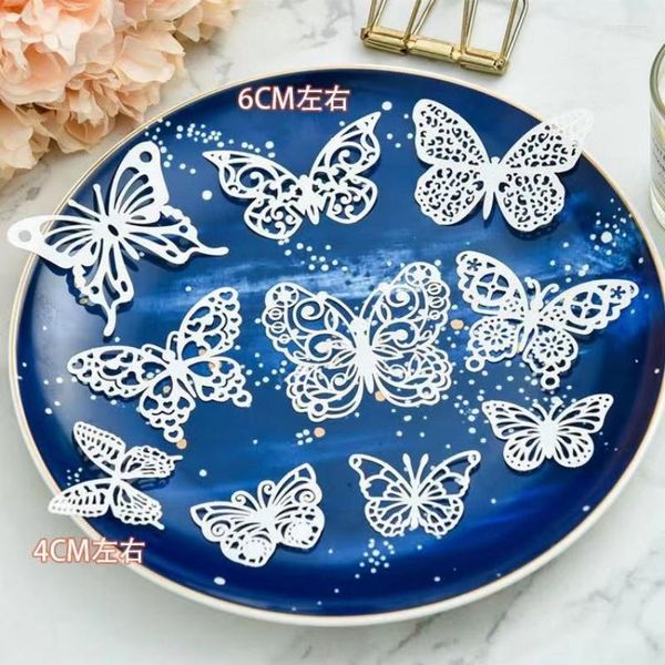 Hediye Sargısı Tekrarlamıyor Kelebek Beyaz Dantel Kağıt Doilies/Placemats Düğün Malzemeleri Scrapbooking Crafts