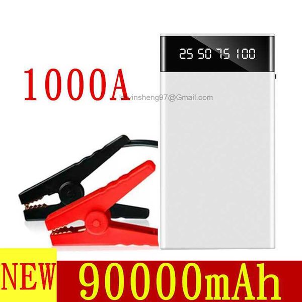 LOGO personalizzato gratuito 1000A Car Jump Starter Power Banks 90000mAh Stazione batteria portatile per dispositivo di avviamento di emergenza per auto